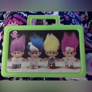 1992 Vintage Treasure Trolls Ace Novelty Plastic Case